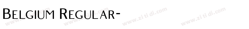 Belgium Regular字体转换 Belgium Regular字体转换